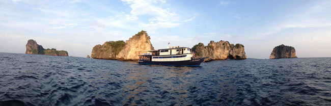 bateau croisière plongée thaialnde