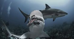 attaque requin poisson lion